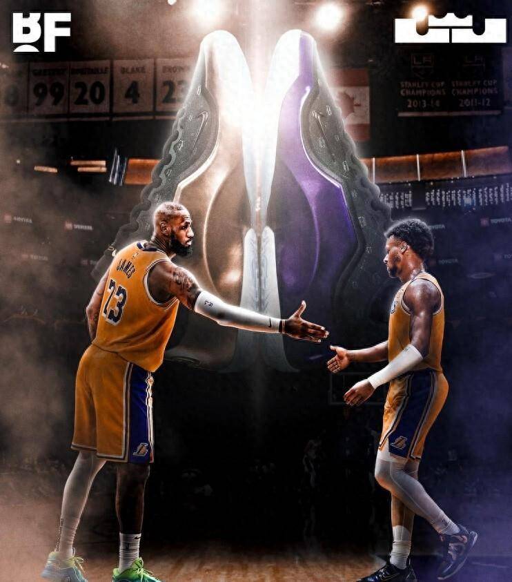 与决心致敬NBA首对父子搭档耐克詹23发布紫金鸳鸯：天命(图2)